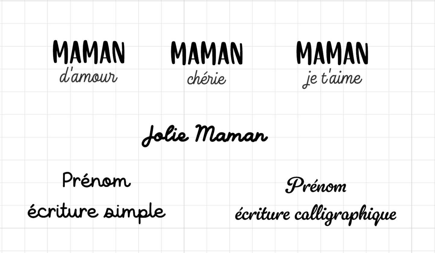 Pochette personnalisable à volant en madras