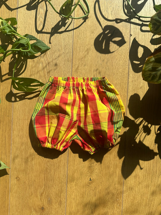 Bloomer bébé fille et garçon en madras