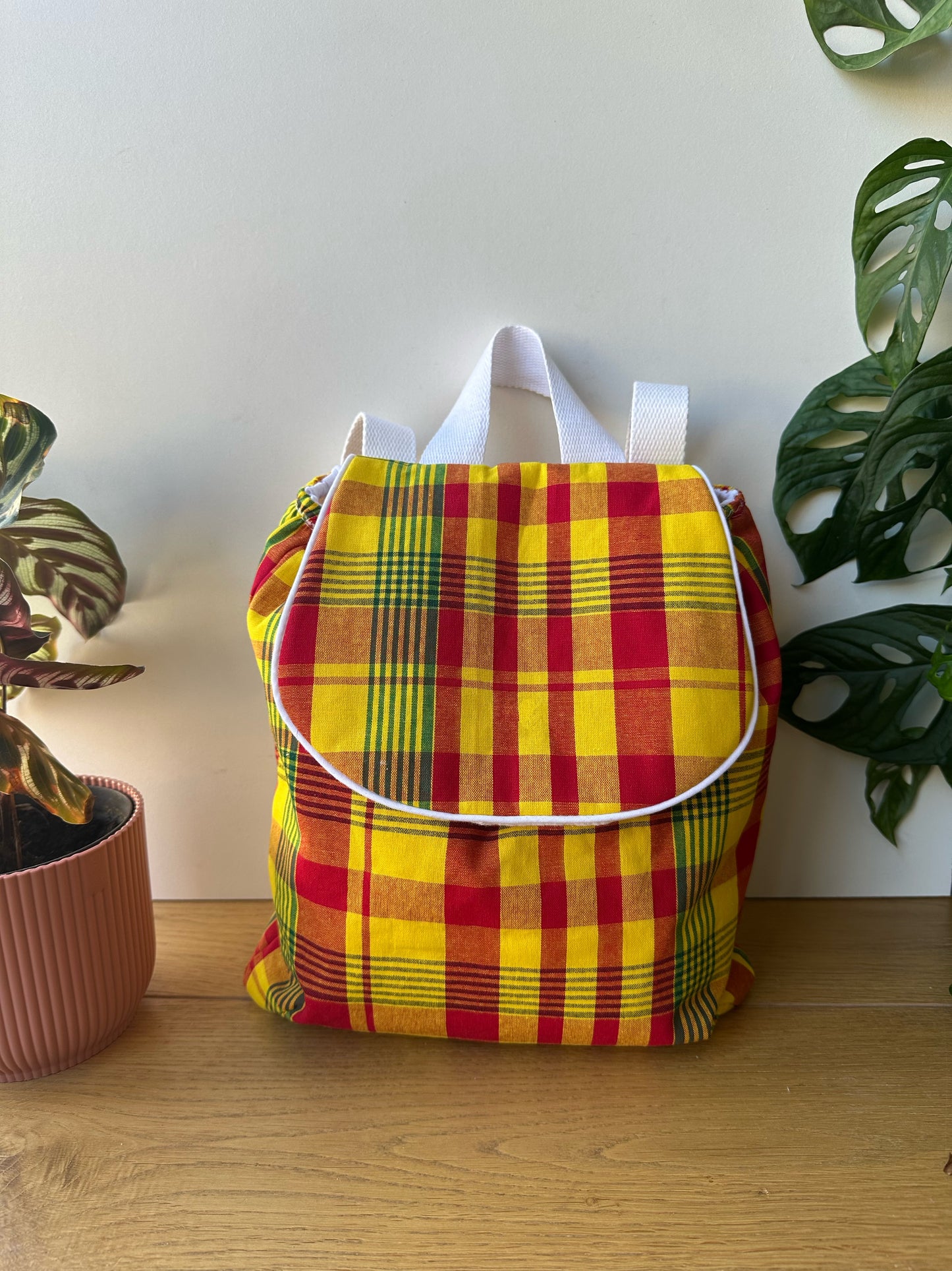 Sac à dos enfant en madras personnalisable