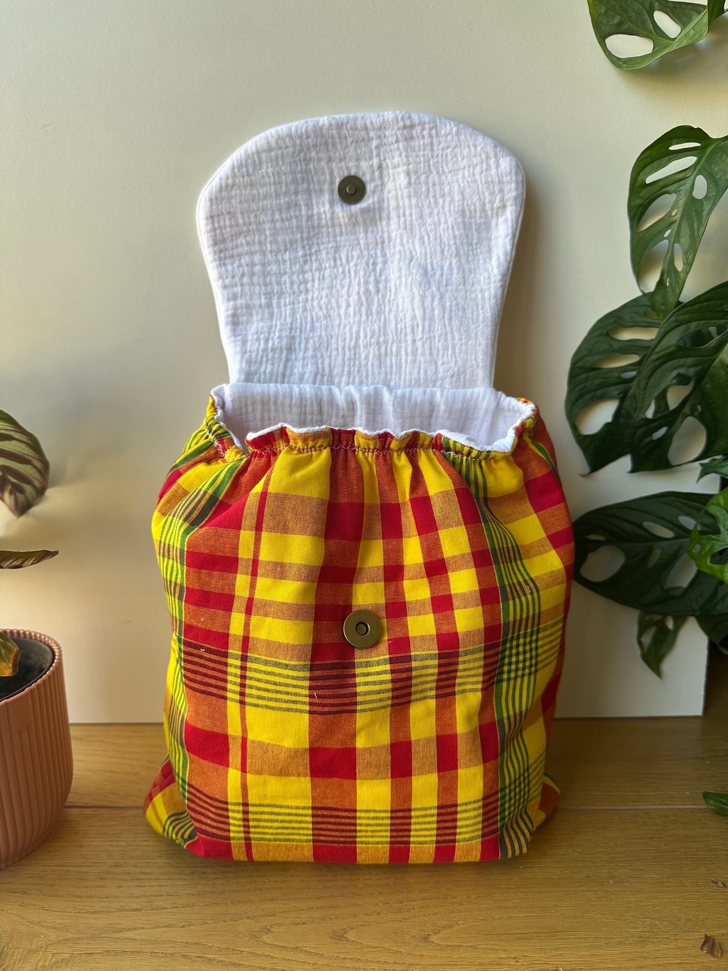 Sac à dos enfant en madras personnalisable
