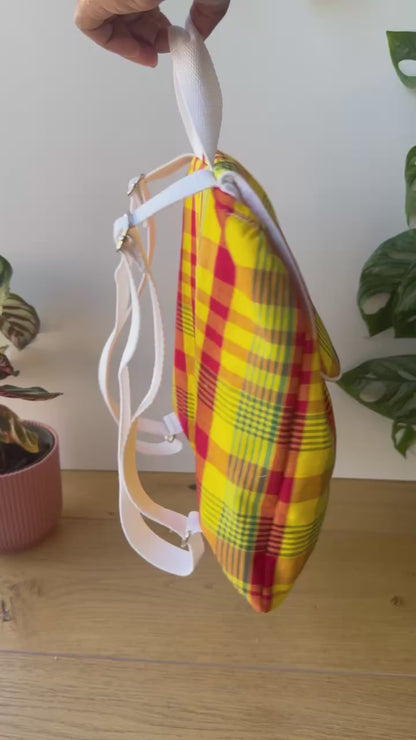Sac à dos enfant en madras personnalisable